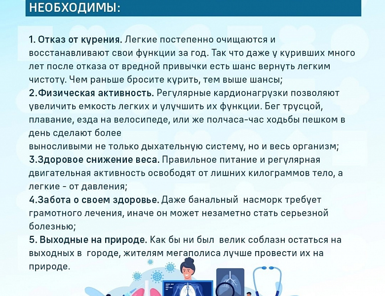 Неделя сохранения здоровья легких